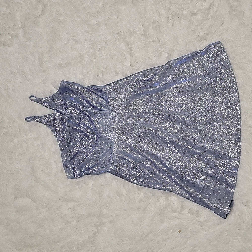 Cinderella blue sparkly mini homecoming dress
